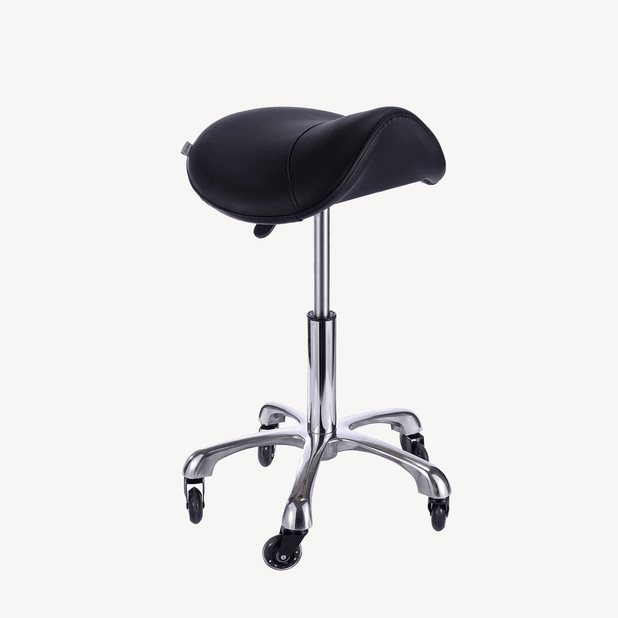 Spa Numa SADDLE Esthetician Stool with Metal Base (1010A)