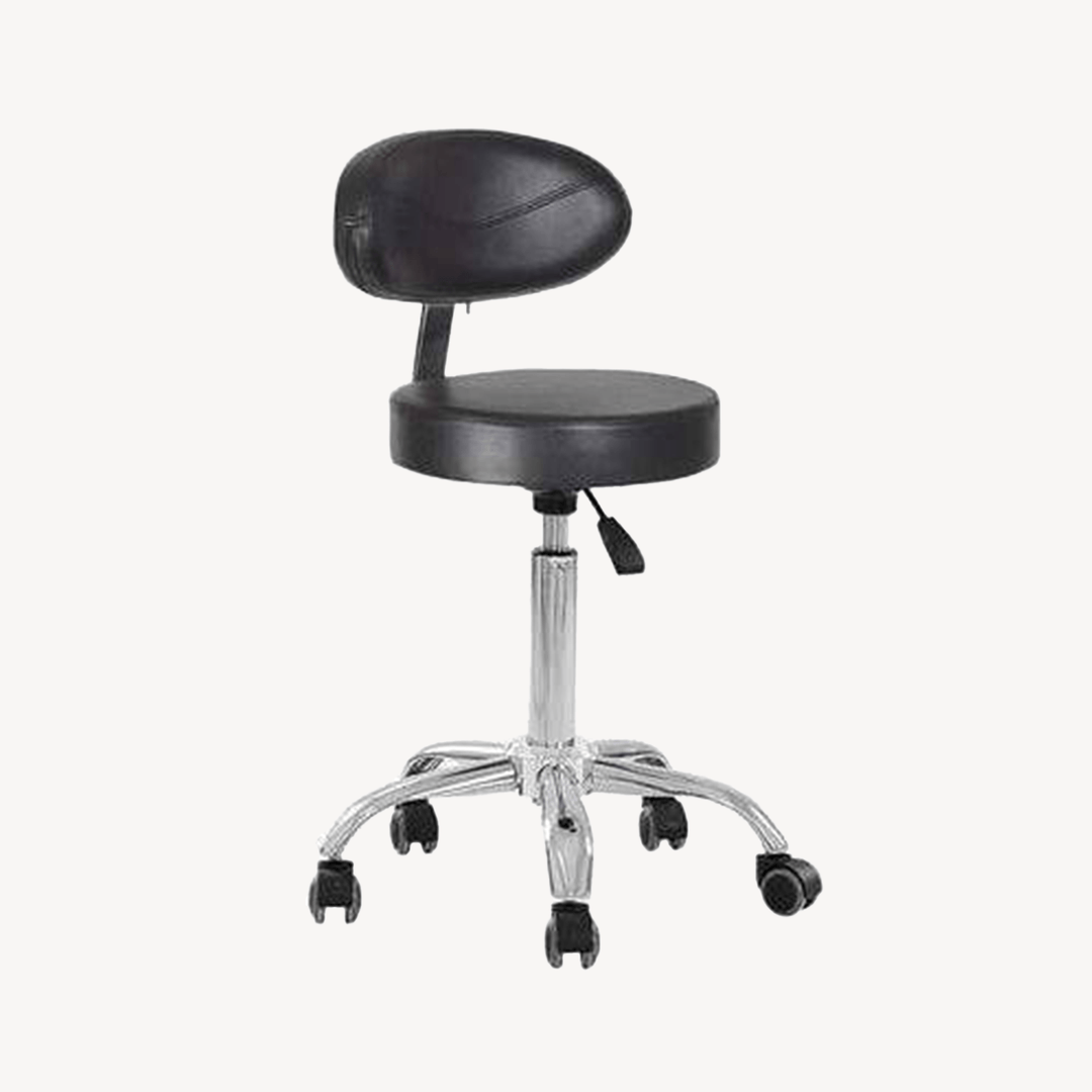 Beauty-Ace Seli Esthetician Stool with Backrest