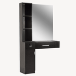 Brooks Salon Furnishing MirroStyle Wall-Mount Hair Station II