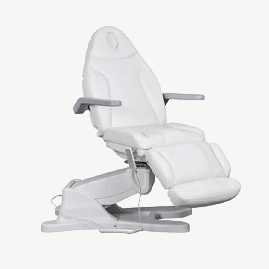TatArtist Electric Facial Bed Rotating Aesthetic Spa Cosmetic Chair with Paper Roller G904 FF-DPI-FCCHR-G904-WHT