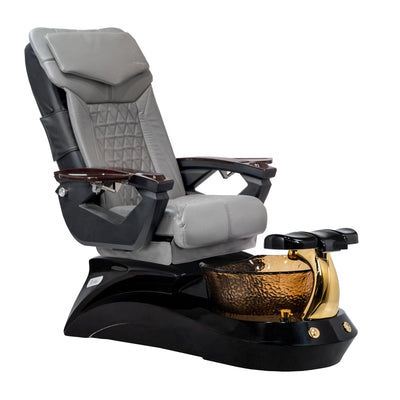 Mayakoba LOTUS II Shiatsulogic LX Pedicure Chair Grey LX / Black and All Gold Lotus II