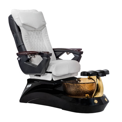 Mayakoba LOTUS II Shiatsulogic LX Pedicure Chair White LX / Black and All Gold Lotus II