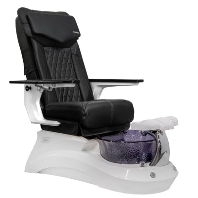 Mayakoba LOTUS II Shiatsulogic DX Pedicure Chair DX-Black / White and Black Lotus II AYC-SPA-LOTUS-2-DX-839WHTBLK-18VBLK
