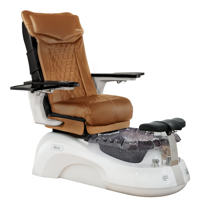 Mayakoba SIENA Shiatsulogic DX Pedicure Chair DX-Cappuccino / White and Black Siena AYC-SPA-SIENA-DX2307-817NWHTBLK-18VCPO
