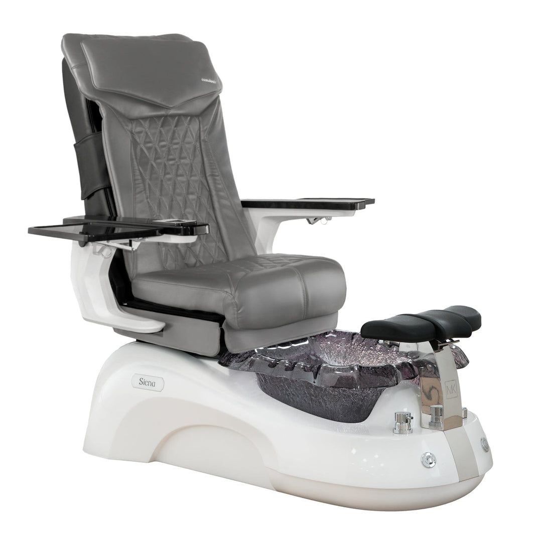 Mayakoba SIENA Shiatsulogic DX Pedicure Chair DX-Grey / White and Black Siena AYC-SPA-SIENA-DX2307-817NWHTBLK-18VGY
