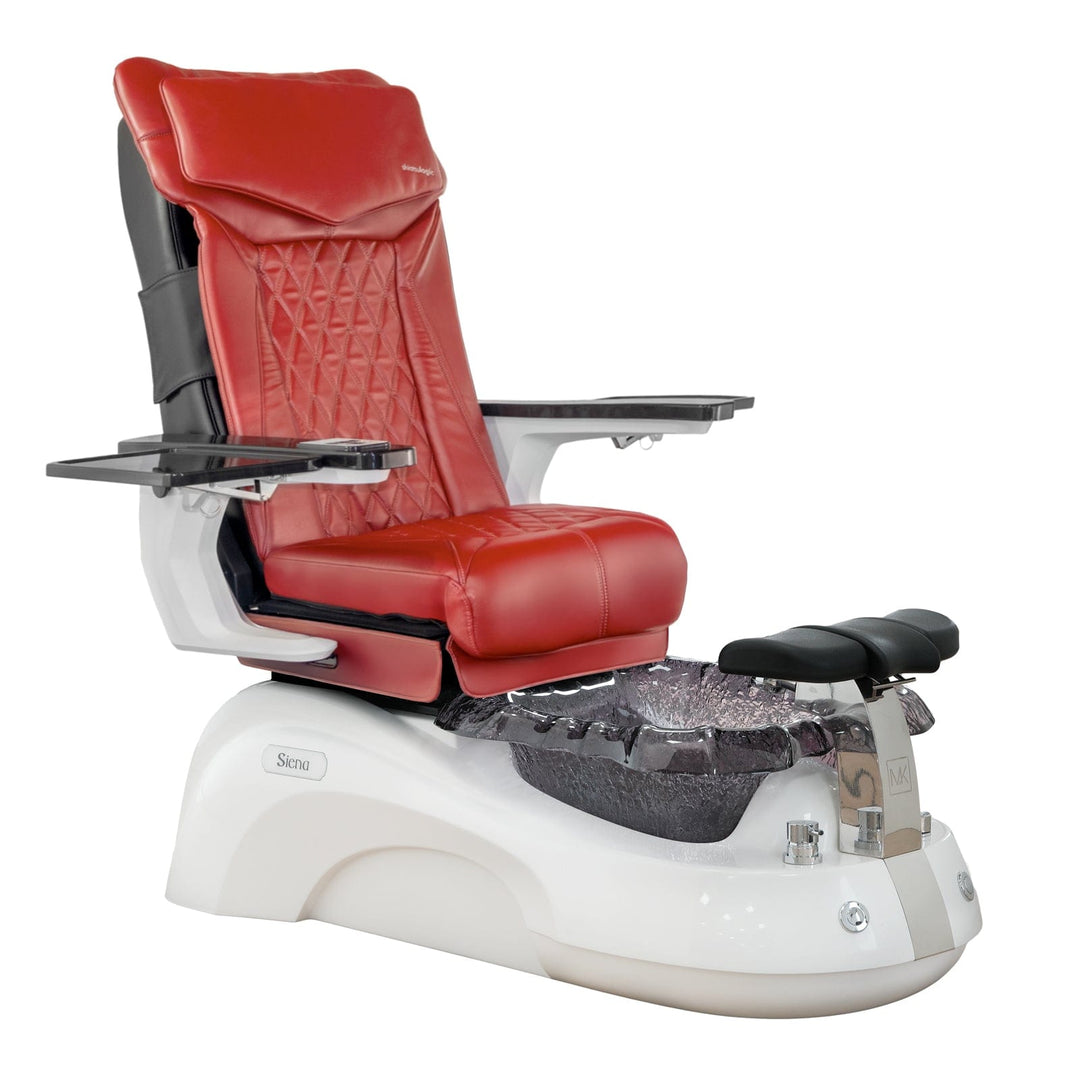 Mayakoba SIENA Shiatsulogic DX Pedicure Chair DX-Red / Black and Gold Siena AYC-SPA-SIENA-DX2307-817NBLKGLD-18VRD