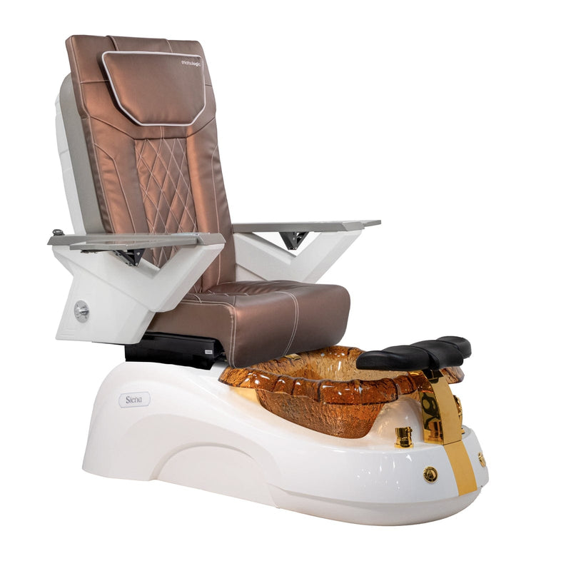 Mayakoba SIENA Shiatsulogic FX Pedicure Chair Copper FX / White and Gold Siena