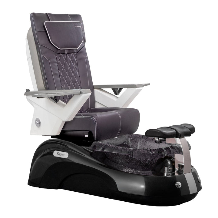Mayakoba SIENA Shiatsulogic FX Pedicure Chair Chocolate FX / Black and Black Siena AYC-SPA-SIENA-FX9653-817NBLKBLK-53CHO