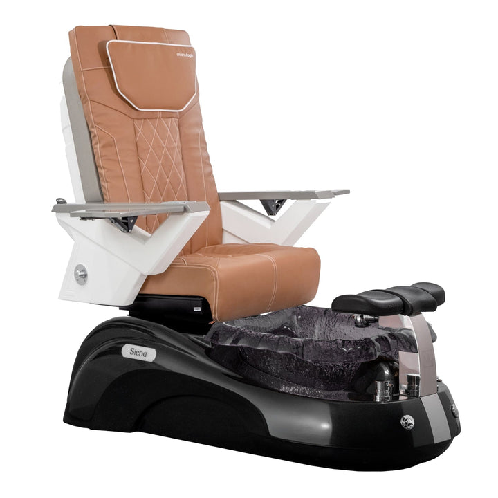 Mayakoba SIENA Shiatsulogic FX Pedicure Chair Cappuccino FX / Black and Black Siena AYC-SPA-SIENA-FX9653-817NBLKBLK-53CPO