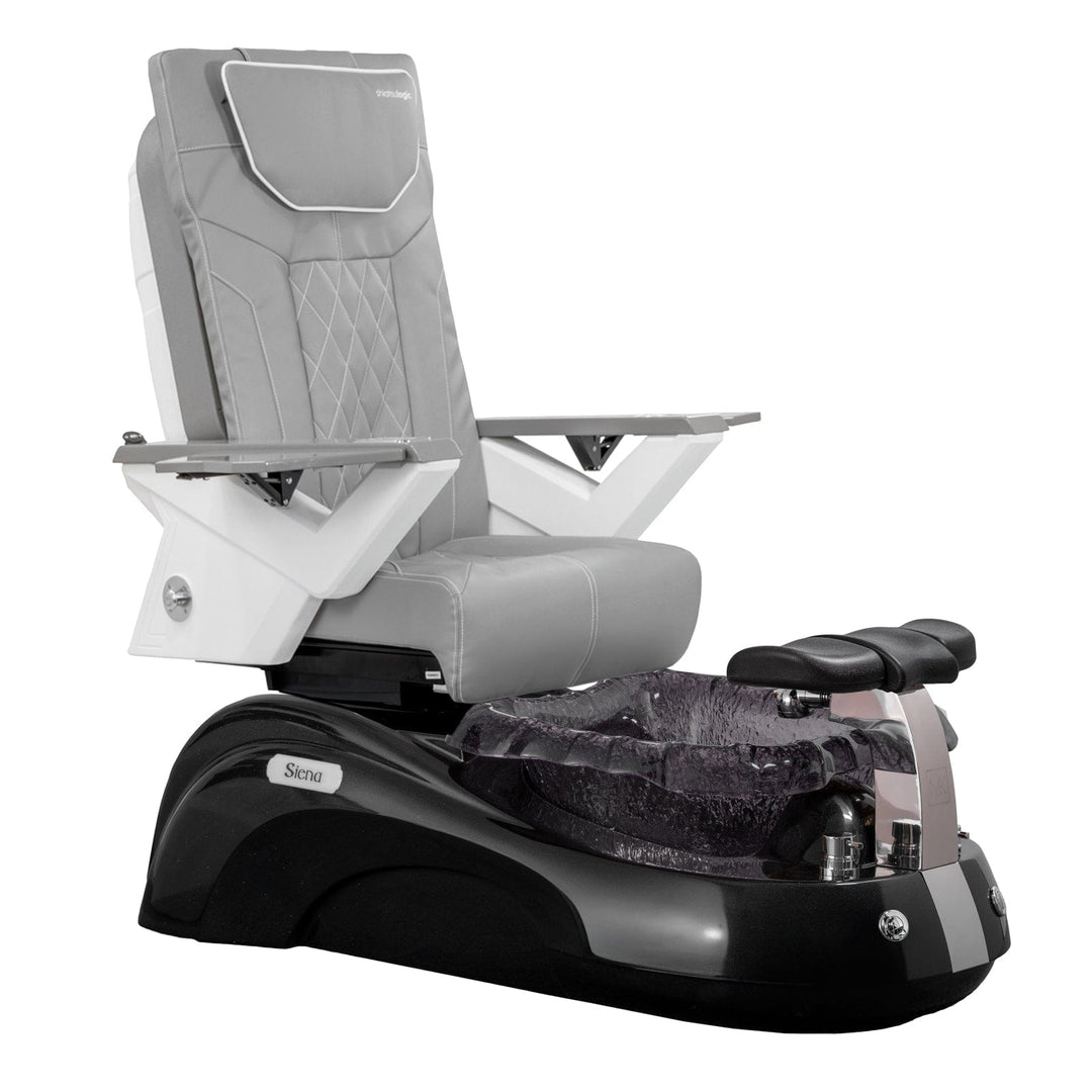 Mayakoba SIENA Shiatsulogic FX Pedicure Chair Grey FX / Black and Black Siena AYC-SPA-SIENA-FX9653-817NBLKBLK-53GY