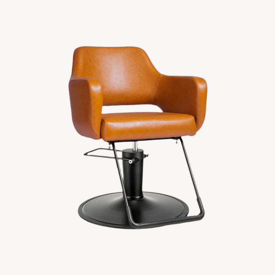 Keller International Chic Salon Chair Camel / Black DSP-KEL-APCHR-K1175-T-CAMEL