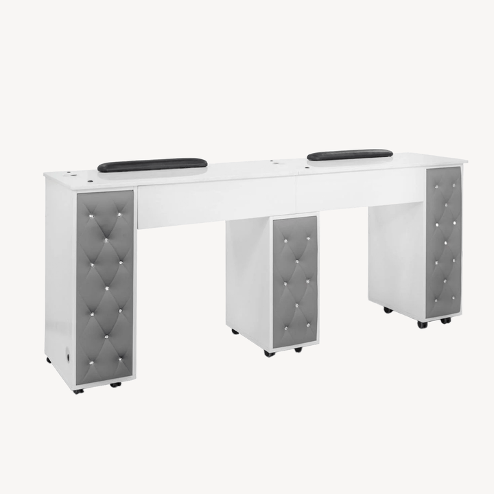 Mayakoba Drexel Tufted Double Manicure Table