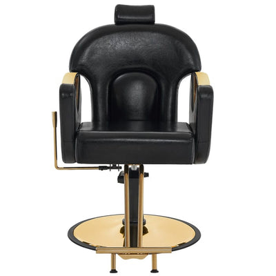 Brooks Salon Furnishing OpulentElegance Hydraulic Recline Barber Throne - Salon Majesty Edition