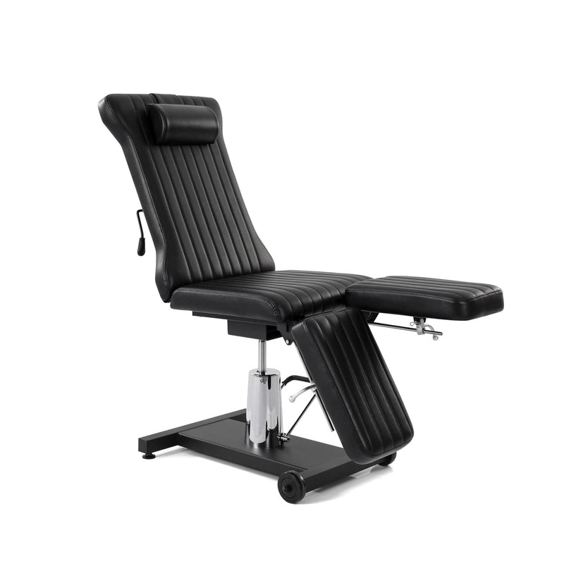 TatArtist hydraulic split leg tattoo client chair with adjustable multi-functionality FF-DPI-FCCHR-3611-BLK