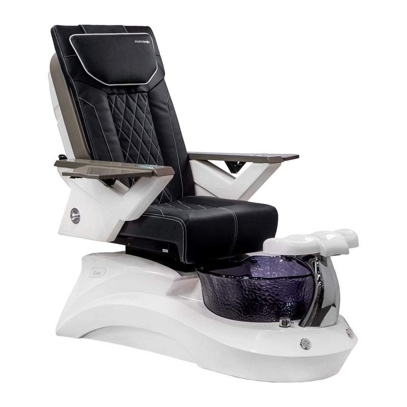 Mayakoba LOTUS II Shiatsulogic FX Pedicure Chair Black FX / White and Black Lotus II AYC-SPA-LOTUS-2-FX9652-839WHTBLK-52BLK