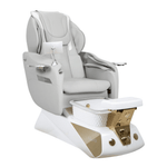 Osaki Spa Osaki Comet Pedicure Chair Silver / Silver/Gold Chrome DSP-OSK-SPA-SMT-SIL-SIL-GLD