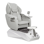 Osaki Spa SERENITY Shiatsulogic OSAKI Comet Pedicure Chair Osaki Silver / White and Black Serenity AYC-SPA-SERENITY-OSK-TCHR-COMET-SIL-KIT-852WHTBLK