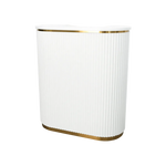 Keller International Petite René Tambour Reception Desk White DSP-KEL-NRTBL-K9001S-WHITE