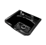 Berkeley Camden Salon Shampoo Bowl with Faucet - UPC Certified Black XIT-SMPO-120-BLK-KIT