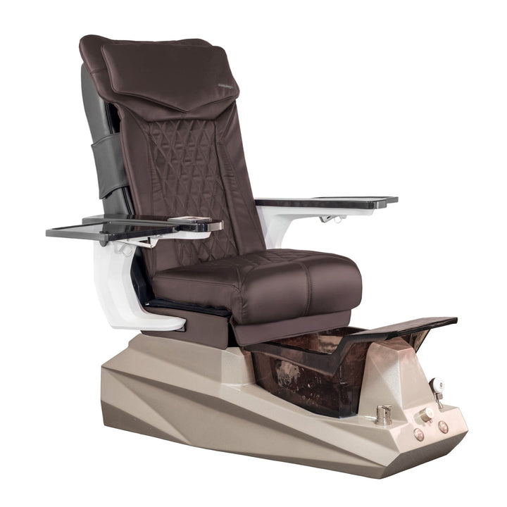 Mayakoba DIAMOND DX Pedicure Chair DX-Coffee / DF Orange & Black SPA-TFM-DIAMOND-GRGBLK-18VCFE