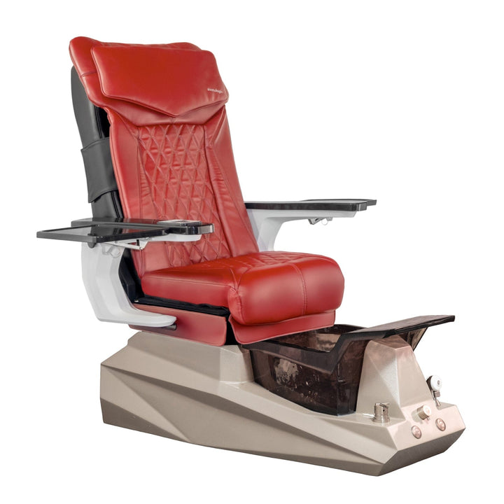Mayakoba DIAMOND DX Pedicure Chair DX-Red / DF Orange & Black SPA-TFM-DIAMOND-GRGBLK-18VRED