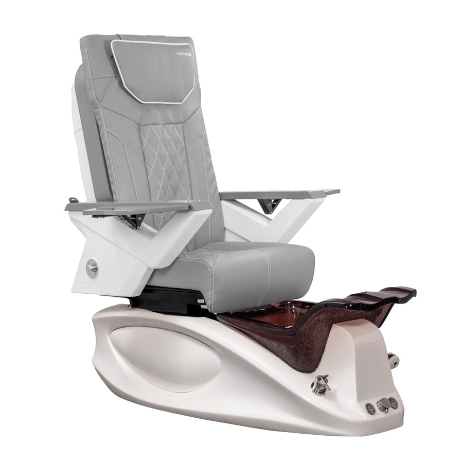 Mayakoba LUXUS FX Pedicure Chair Grey FX / White SPA-TFM-LEXUS-WHT-53GY
