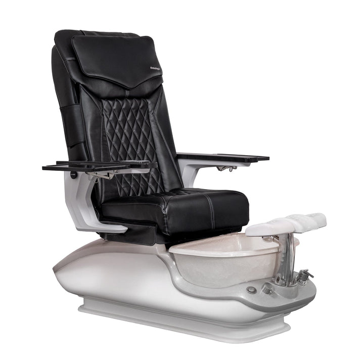 Mayakoba iGLOW DX Pedicure Chair DX-Black / White SPA-TFM-DIAMOND-GRGBLK-18VBLK