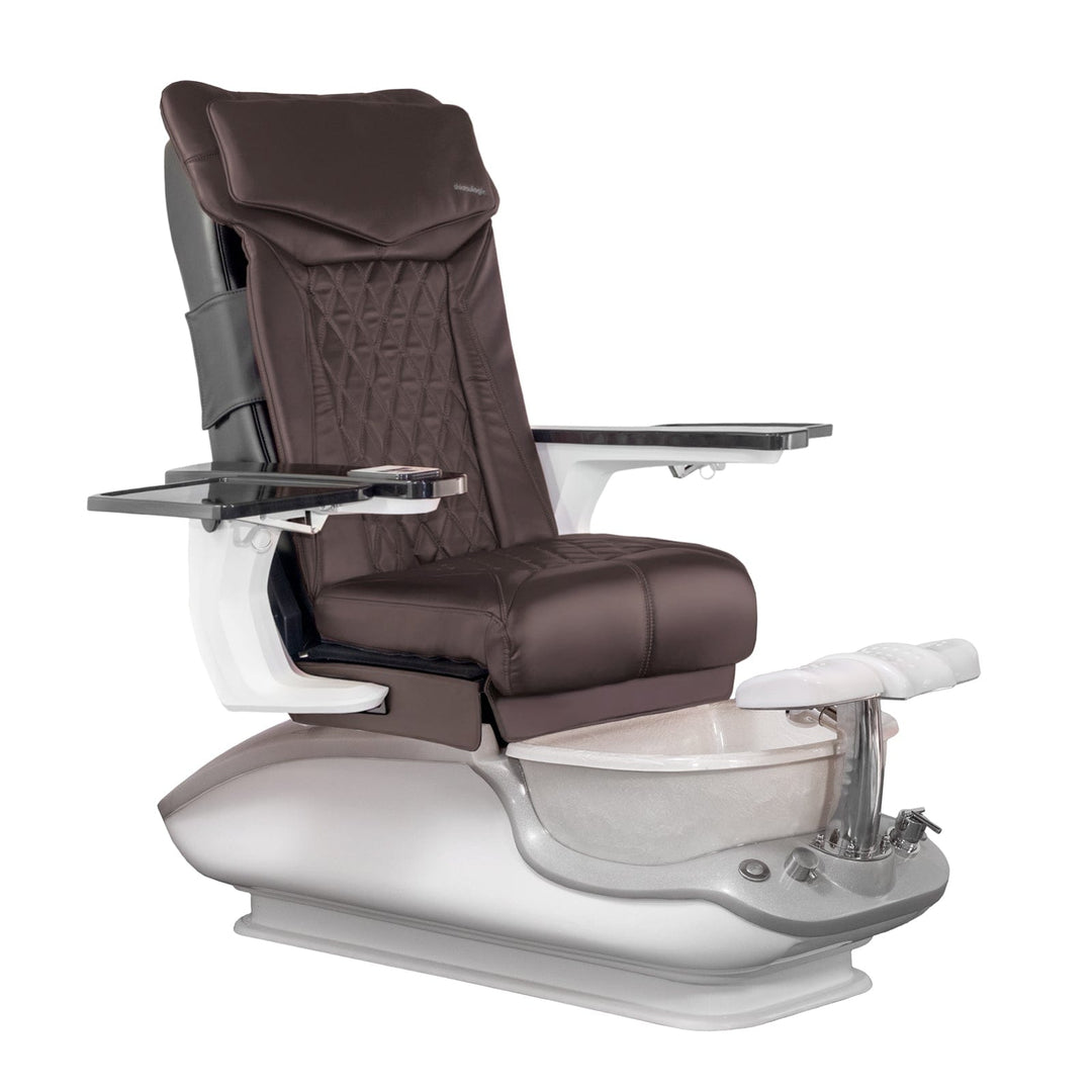 Mayakoba iGLOW DX Pedicure Chair DX-Coffee / White SPA-TFM-DIAMOND-GRGBLK-18VCFE