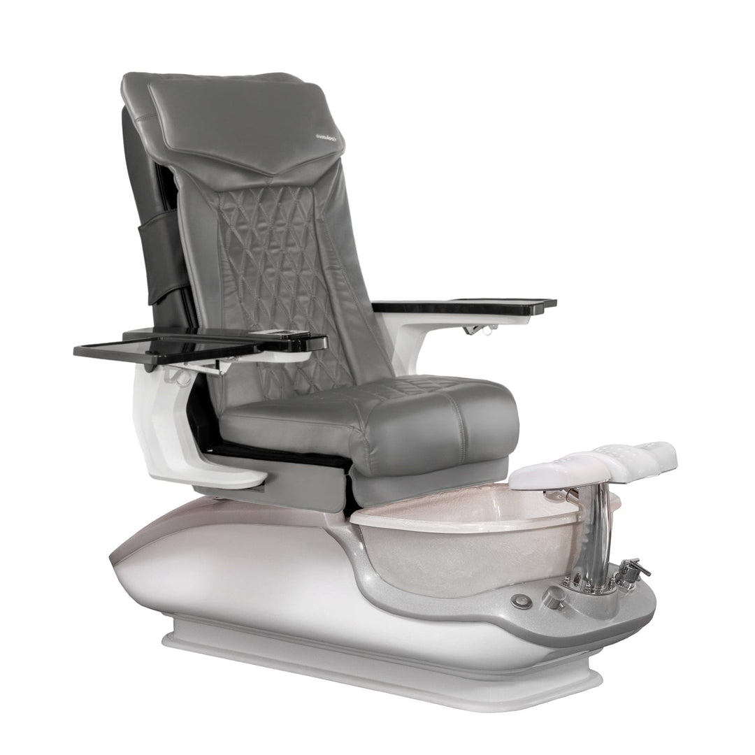 Mayakoba iGLOW DX Pedicure Chair DX-Grey / White SPA-TFM-DIAMOND-GRGBLK-18VGRY