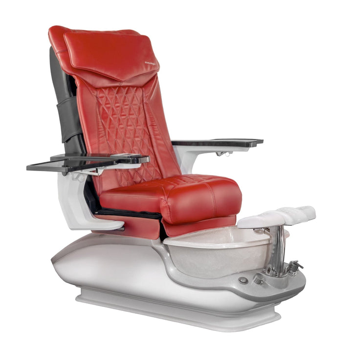 Mayakoba iGLOW DX Pedicure Chair DX-Red / White SPA-TFM-DIAMOND-GRGBLK-18VRED