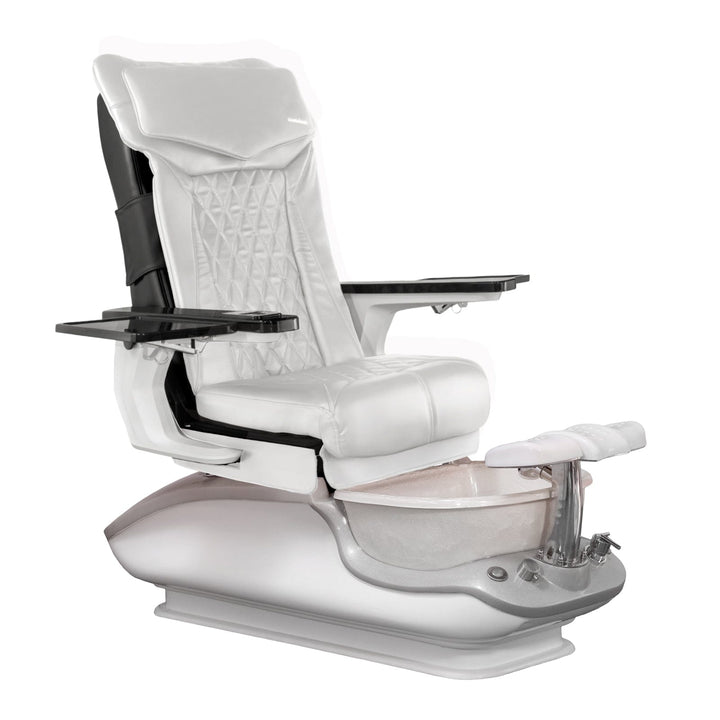 Mayakoba iGLOW DX Pedicure Chair DX-White / White SPA-TFM-DIAMOND-GRGBLK-18VWHT