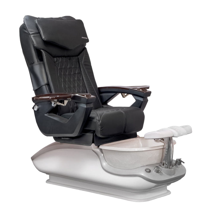 Mayakoba iGLOW LX Pedicure Chair Black LX / White SPA-TFM-iGLOW-WHTWHT-18VBLK