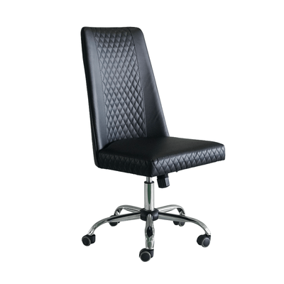 Mayakoba ESTELLE Hydraulic Customer Chair with Rolling Base Black TJS-CUCHR-11808W-BLK