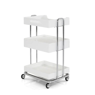 ShopSalonCity Beauty Salon Trolley OY005 White With one drawer FF-DPI-TRLY-OY005-WHT