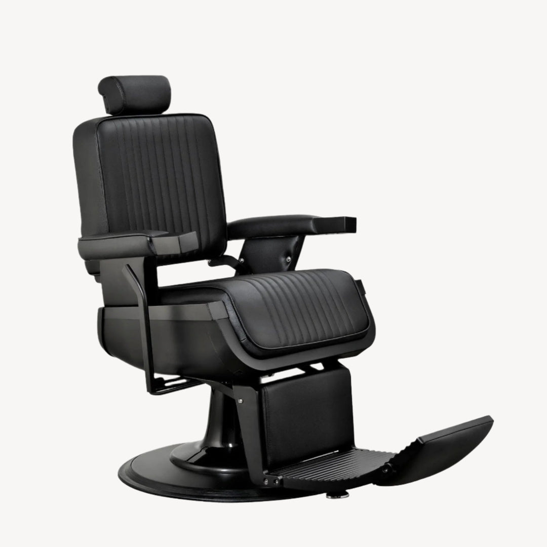Berkeley Jaxson Professional Barber Chair Black / No Thanks HON-BBCHR-52020-BLKBLK