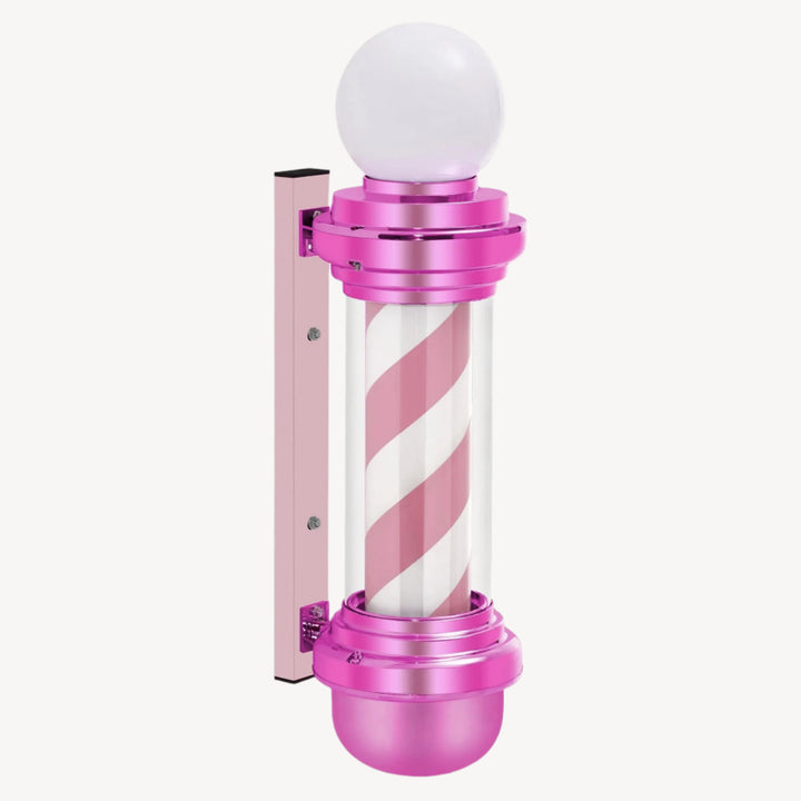 Brooks Salon Furnishing The Hudson Spiral Barber Pole Pink DSP-BBP-BBP-6154-L018PINK