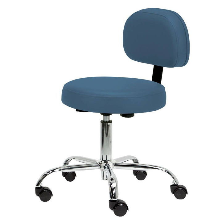 EarthLite Pneumatic Rolling Massage/Tattoo Stool with backrest ERL-Nature Touch Agate / Standard (19-26") / No Thanks DSP-ERL-TCSTL