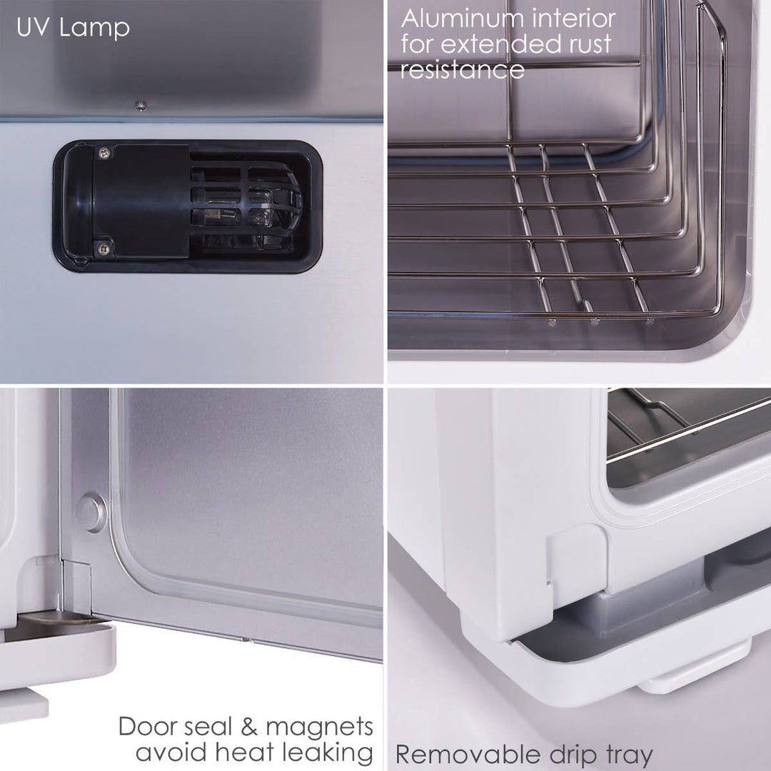 EarthLite UV Hot Towel Cabinet - Large, Double Doors - New Model! DSP-ERL-TWAPP-LARGE-BLK