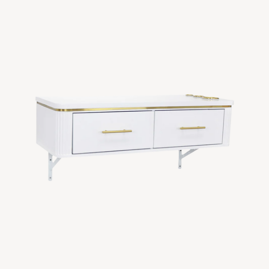 Keller International René Wall Mounted Styling Station White DSP-KEL-SYSTL-K7004-WHITE