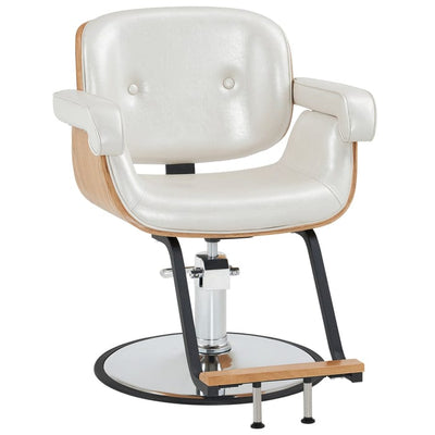 Brooks Salon Furnishing TimelessElegance Wooden Swivel Hair Styling Salon Chair