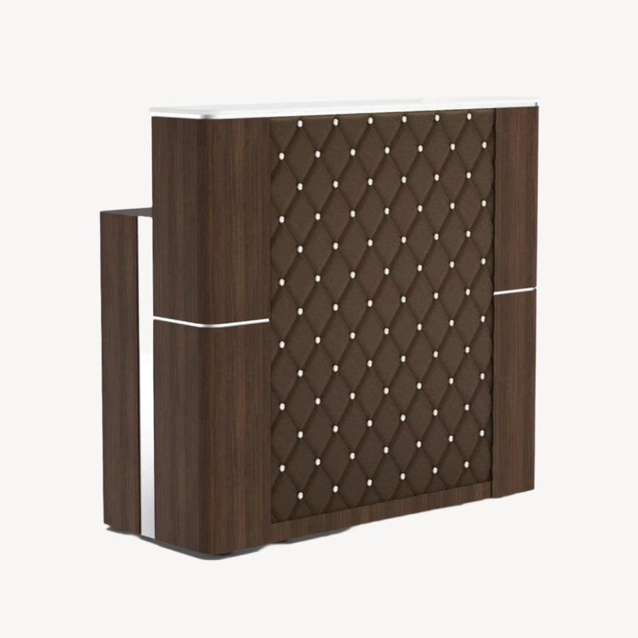 Lexor The MODEN™ Reception Desk Dark Walnut MODEN DSP-LXR-NRTBL-VM511-BRN