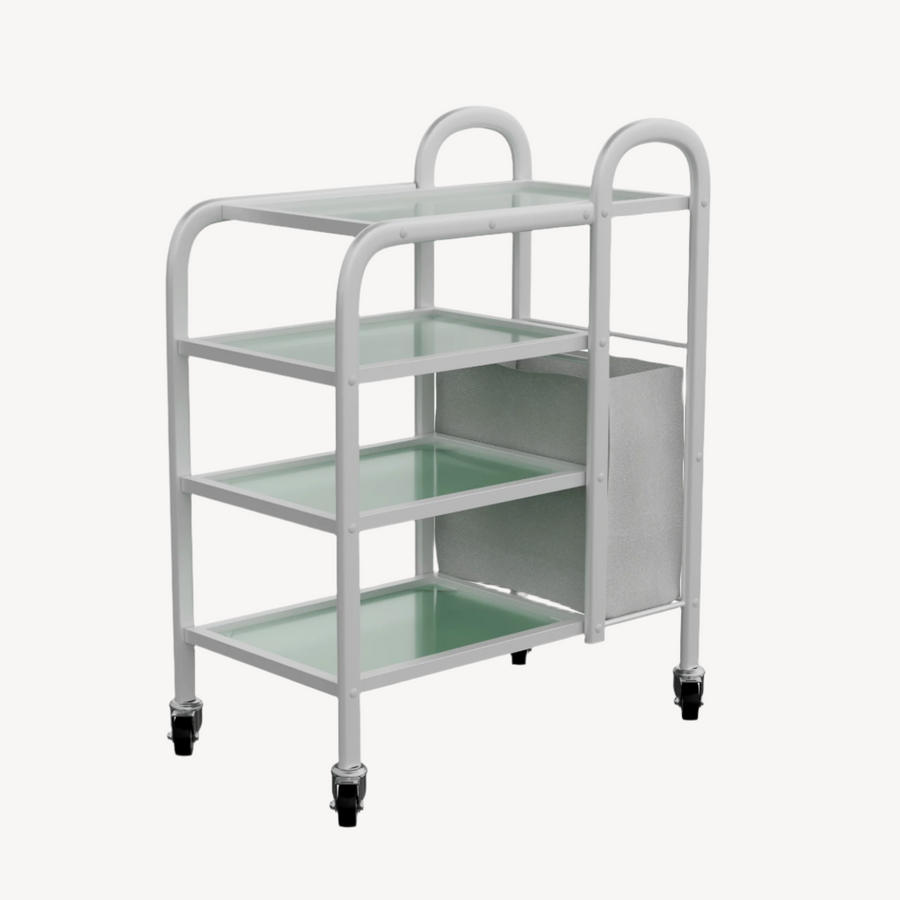 Spa Numa LUCY Dual 4 Tier Wax Glass Trolley (1031) FF-SOB-TRLY-1031