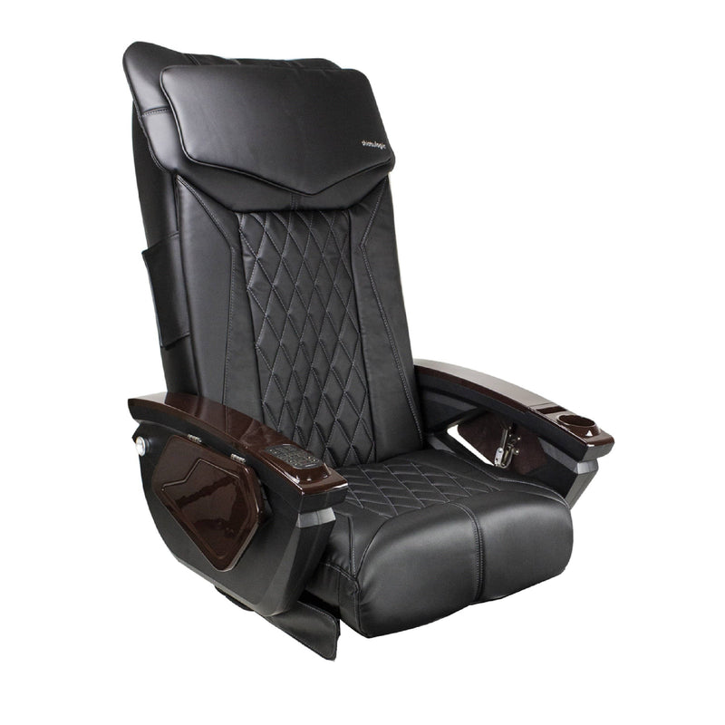 Mayakoba SHIATSULOGIC LX Luxurious Pedicure Massage Chair Vibration Cushion Cover Set (cover set only, w/o chair) Black LX KAN-TCHRCVR-18-V-BLK