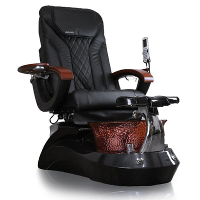 Mayakoba LOTUS II Shiatsulogic EX-R Pedicure Chair Black EXR / Black and Gold Lotus II AYC-SPA-LOTUS-2-EXR-839BLKGLD-20VBLK