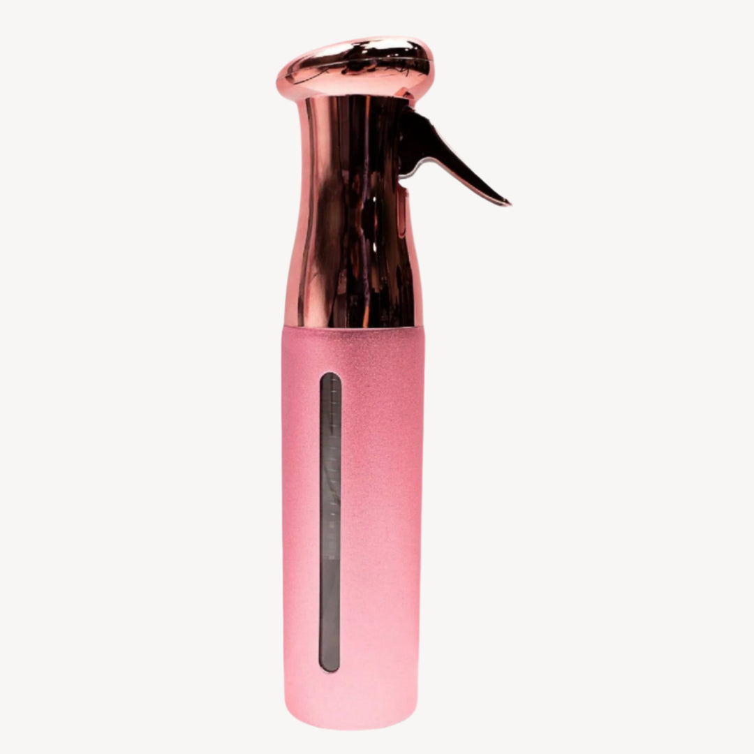 Keen Essentials KEEN Continuous Mist Clear Spray Bottle - 12 Oz With Metallic Bottle in Pink & Silver Pink JMA-BTL-001-PNKPNK
