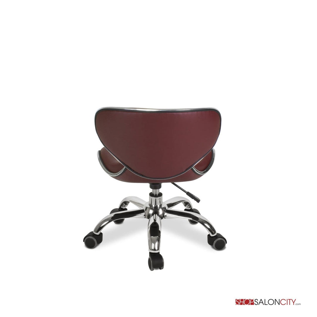 Mayakoba UMI Salon Pedicure Technician Stool, Rolling Seat with Adjustable 13"-15"