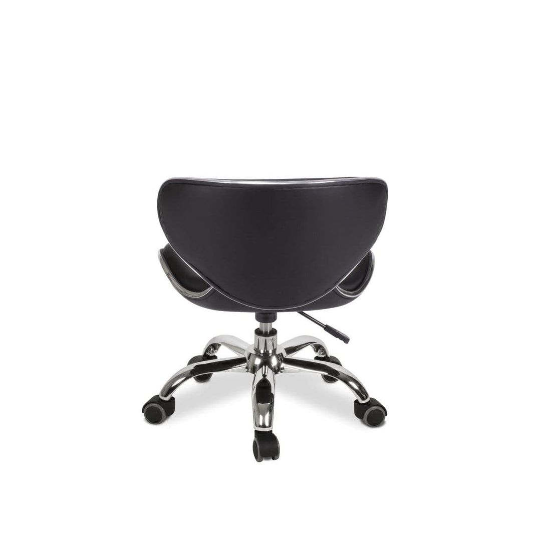 Mayakoba UMI Salon Pedicure Technician Stool, Rolling Seat with Adjustable 13"-15"