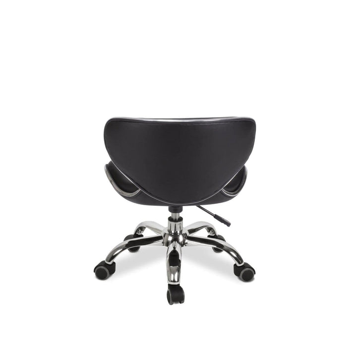 Mayakoba UMI Salon Pedicure Technician Stool, Rolling Seat with Adjustable 13"-15"