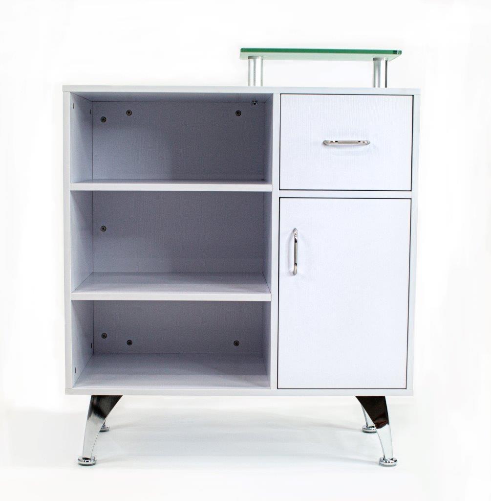 Mayakoba GLASGLOW II Reception Desk White DPI-NRTBL-3308-WH