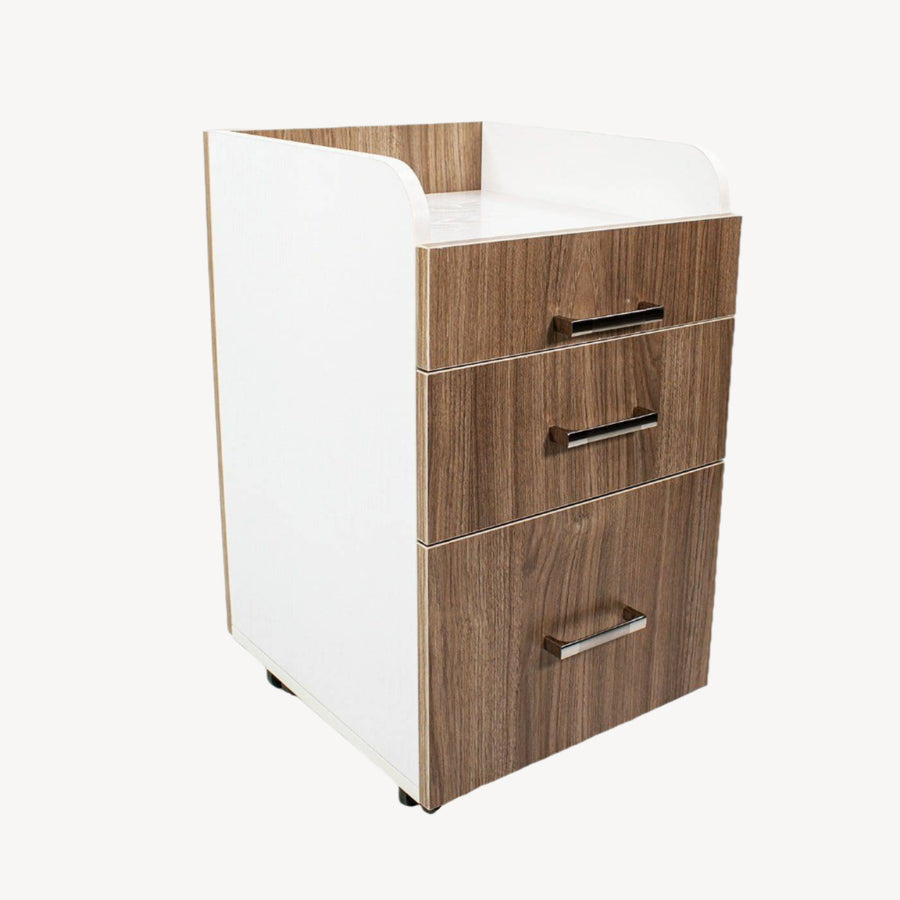 Mayakoba Milan Pedicure Trolley Cart Ash Wood KAM-NTRLY-123-LGTWD